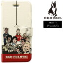 サッカージャンキー スマホケース 手帳型 iPhone6/6S BAD BOY SJFL006【全品送料無料】【フットサル サッカー】【10P03Dec16】
