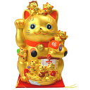 【送料無料】《日本の縁起物》◆招き猫◆◆右手を挙げた・金運招...