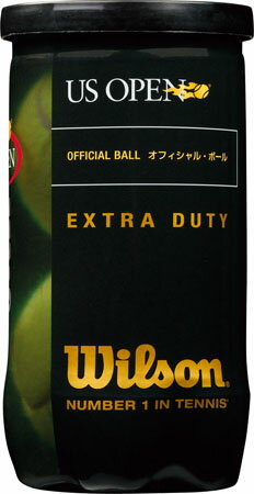 ○ウイルソン　硬式テニスボールUSオープン・エクストラ・デューティ（2コ入）●●ご注文合計5,000円以上で送料無料！