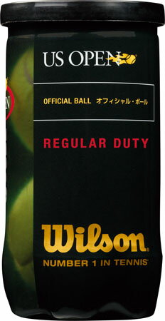 ○ウイルソン　硬式テニスボールUSオープン・レギュラー・デューティ（2コ入）●●ご注文合計5,000円以上で送料無料！