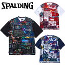 メール便送料無料 スポルディング BASKETBALL Tシャツ デジタルノイズ SMT22116
