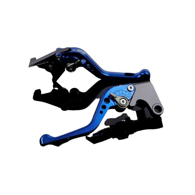 SPEEDRA アルミビレットアジャストレバーセット 3Dショート（レバー本体：ブルー） アジャスター チタン LVFG017BE-TM SPEEDRA レバー バイク CRF1000L Africa Twin