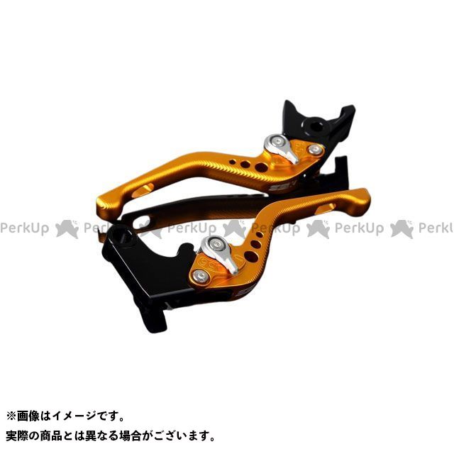 SPEEDRA アルミビレットアジャストレバーセット 3Dショート（レバー本体：マットゴールド） アジャスター マットシルバー LVFM049GD-SR SPEEDRA レバー バイク GSX-R1000