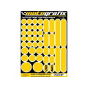 MOTOGRAFIX タンクパッド ドット(ゴールド) タイプ:PD001Y 汎用