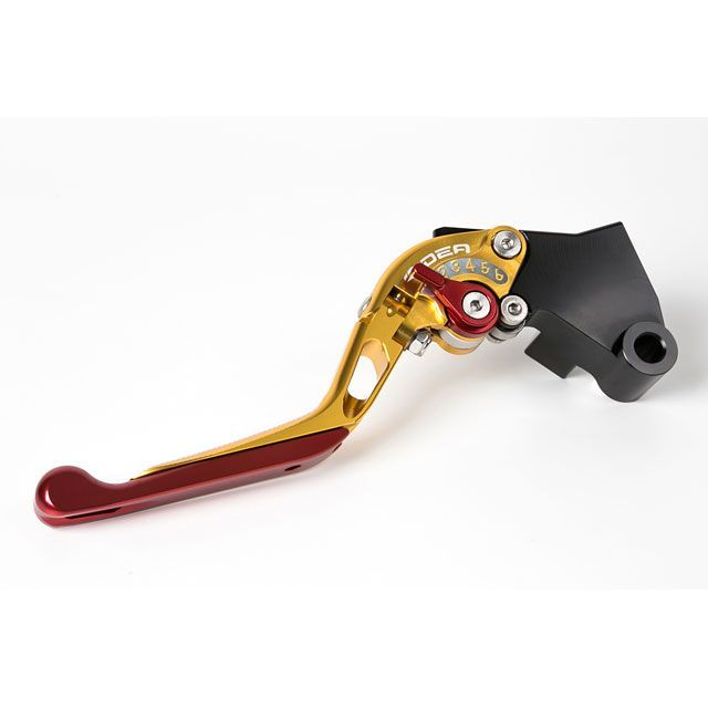 RIDEA 可倒スライド延長式アジャストクラッチレバー（ゴールド） アジャスト ブルー エクステンション レッド RISU01761-BERD リデア レバー バイク GSX-R1000 GSX-R750/GSX-R600