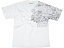 AXO アクソー カジュアルウェア Tシャツ「PATTERN」 ホワイト/ブラック 2XL