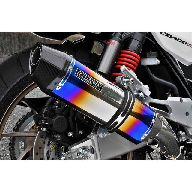 BMS RACING FACTORY CORSA-EVO II スリップオン ヒートチタンサイレンサー 政府認証 G106-65-P6J BMS マフラー本体 バイク CB400SB/SF