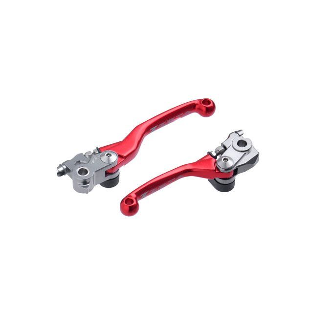 ZETA ピボットレバーセット FP 3フィンガー（レッド） F5080 ジータ レバー バイク CRF450R CRF450RX