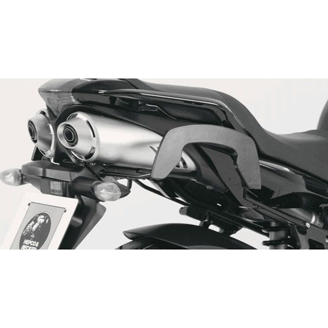 HEPCO＆BECKER C-Bowサイドキャリア（ブラック） 6304520 00 01 ヘプコ＆ベッカー キャリア・サポート バイク FZ6/FZ6-N