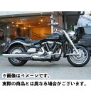 KENTEC XV1900A ロングスラッシュカット スリップオンマフラー 101φ XV1900Aミッドナイトスター