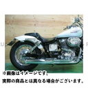 KENTEC シャドウスラッシャー400 極太フレアカット2IN1マフラー 110φ Shadow Slasher