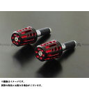 PMC スピンドル バーエンド φ13〜φ14mm対応 カラー:レッド 汎用