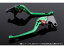 送料無料 SSK CBR600RR レバー アジャストレバー 3Dタイプ クラッチ&ブレーキセット グリーン ゴールド