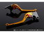 送料無料 SSK ニンジャ1000RX レバー アジャストレバー クラッチ&ブレーキセット ゴールド レッド