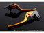 送料無料 SSK モンスター750 レバー 可倒式アジャストレバー 3Dタイプ クラッチ&ブレーキセット ゴールド チタン