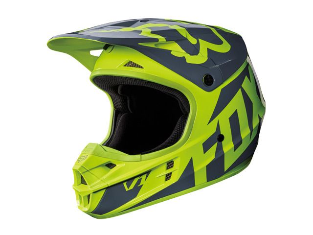FOX 2017モデル V1 レース ヘルメット カラー：イエロー サイズ：XL/61-6…...:g-bike:12409045