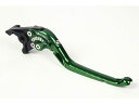 送料無料 リデア ニンジャZX-10R レバー 可倒式アジャストブレーキレバー グリーン ブラック