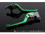 送料無料 SSK デイトナ675R スピードトリプル スピードトリプルR レバー 可倒式アジャストレバー クラッチ&ブレーキセット グリーン グリーン