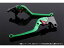 送料無料 SSK ニンジャ1000・Z1000SX Z1000 Z1000R レバー 可倒式アジャストレバー クラッチ&ブレーキセット グリーン チタン