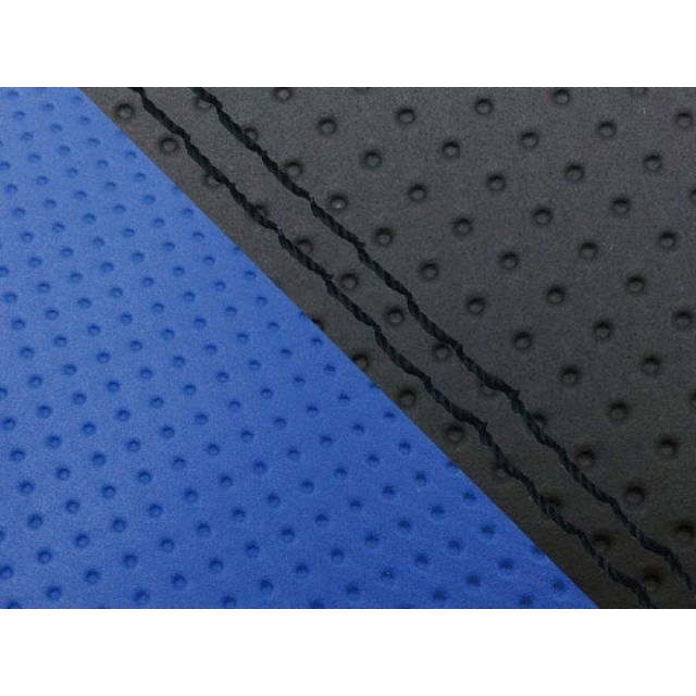 Grondement CBR1000RR（SC57） 国産シートカバー 張替 エンボス黒＆エンボス青 仕様 黒ダブルステッチ 適合 シングル（フロント側） GH5574HC826SW10 グロンドマン シート関連パーツ バイク CBR1000RR