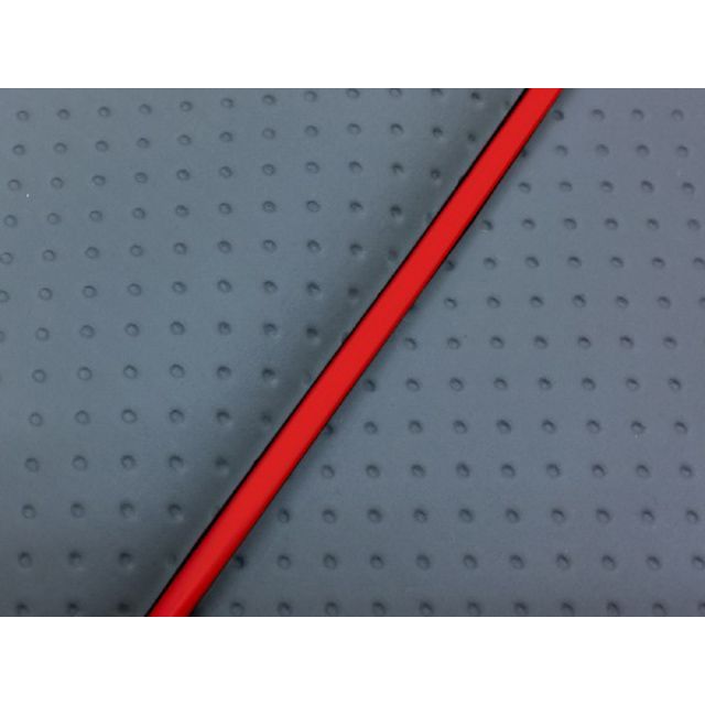 Grondement IVYタクト 4サイクル グロンドマン国産シートカバー 張替（フルエンボスグレー） 仕様 赤パイピング GH28HC410P40 グロンドマン シート関連パーツ バイク IVYタクト