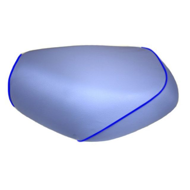Grondement G’（AF23）/パックスクラブ（AF14）純正シートにパイピング付に対応 国産シートカバー 張替 ライトブルー 仕様 青パイピング GH33HC340P50 グロンドマン シート関連パーツ バイク G’ パックスクラブ