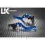【正規品】ユーカナヤ グランドマジェスティ400 GPタイプ アルミ削り出しビレットショートレバー（レバーカラー：ブルー） 調整アジャスターカラー：チタン U-KANAYA