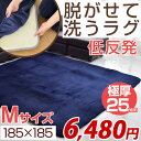 【5%offクーポン★23日10時より】 防ダニ 着脱 ラグ 185×185 洗える 低反発 マイクロファイバー フランネル 正方形 3畳 滑り止め付 ラグマット 北欧 夏 夏用 マット ラグ カーペット