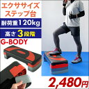 【3段階高さ調整】 【在庫有】 G-Body ステップ台 昇降台 高さ調節 エクササイズ ダイエット 引き締め グッズ 痩せ ダイエット トレーニング器具 筋トレ器具 踏み台 昇降運動 ステッパー ステップ 台 スローステップ