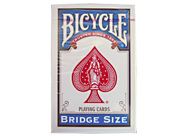 【メール便利用　送料無料】BICYCLE/バイスクル　BRIDGE SIZE BL/ブリッチサイズ青　ライダーバックのトランプです。