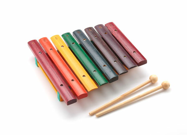 【本州・北海道送料600円】GROVER/Trophy Wooden Xylophones-8 FN908 グローバー/トロフィ ファースト・ノート・シリーズ 対象年齢：5歳〜 木製 シロホン カラー木琴