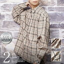 【送料無料】【シャツ】【High Design】ビッグシルエット タータンチェック レギュラー カラー シャツ長袖 キレイめ ストリート 韓流 チェック スタイリッシュ デカシャツギャルソンウェーブ【楽ギフ_包装】レギュラーカラー