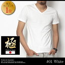 【極-きわみ-】【カットソー】楽天ランキング1位 日本製 半袖 ホワイト カットソー クールビズ Vネック 白シャツ ホワイトシャツ Tシャツ メンズ ギャルソンウェーブ【楽ギフ_包装】【あす楽対応】カットソー 303867【楽天優勝セール_ポイント】