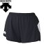 【メール便対応】 デサント 陸上 ウェア ランニングパンツ レディース DRN6721WP-BLK 【3点目から宅配便(送料加算)で発送】