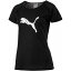 【メール便対応】 プーマ コアラン ロゴ SS Tシャツ 516821-01 レディース puma 18SP 【3点目から宅配便(送料加算)で発送】