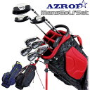 アズロフ AZROF メンズ ゴルフクラブセット 9本+キャ...