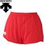 【メール便対応】 デサント 陸上 ランニングパンツ レディース DRN-6720WP-RED 【3点目から宅配便(送料加算)で発送】