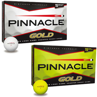 【2012年モデル】　タイトリスト　PINNACLE　GOLD　ピナクルゴールド　ゴルフボール　【15個入り】