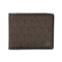 【dunhill】ダンヒル L2N732B ウィンザー ロゴウォレット ブラウン PVC/レザー 二つ折り財布【送料無料】【中古】