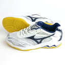 50%OFF 【MIZUNO】ミズノ ウエーブエリートAP3 24.5-28.0cm [ホワイト×ネイビー] バレーシューズ /9KV94014 ☆