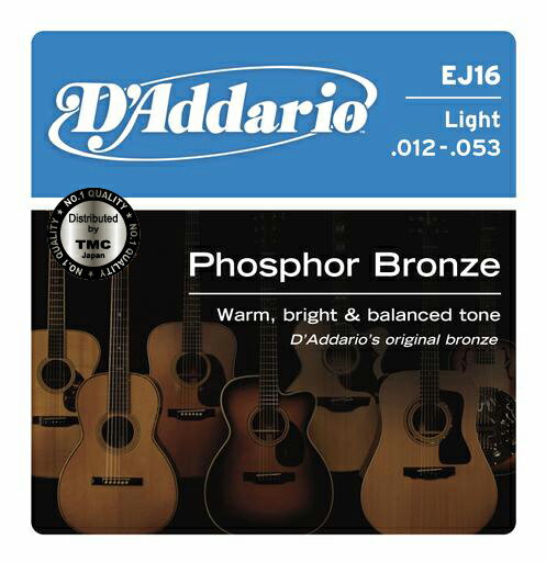 D'addario/アコースティック弦 EJ16/Light【ダダリオ】