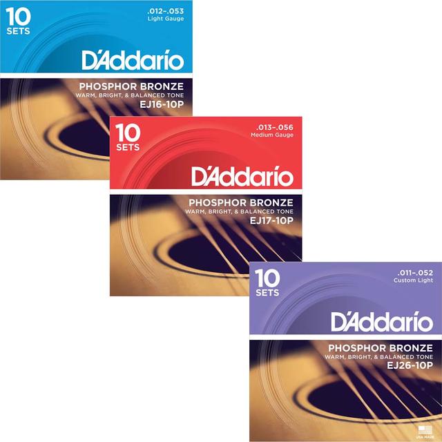 D'addario/アコースティック弦 Phosphor Bronze 10セットパック【…...:gakki-genki:10028966