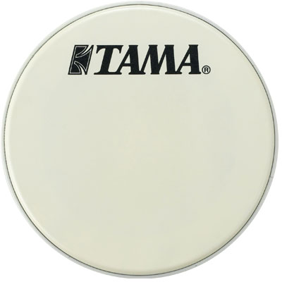 TAMA [タマ] ドラムヘッド　22インチ白地　コーテッド　TAMA ロゴ黒...:gakki-mori:10007428