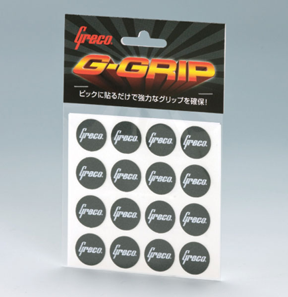 【メール便可】貼るだけでピックを確実にグリップ！GRECO　G-GRIP　16枚入り...:gakki-mori:10006047