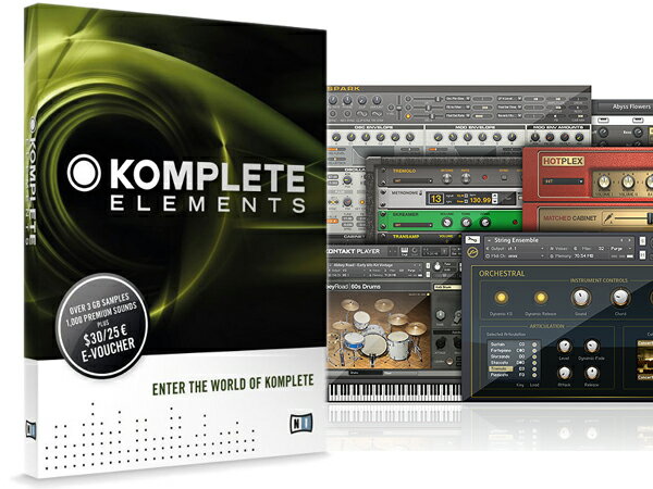 Native Instruments / KOMPLETE ELEMENTS ネイティブ インストゥルメンツ コンプリート 7 エレメンツ [ DTM ]▽ プラグイン バンドルパック KOMPLETE