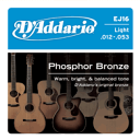 メール便 可 D'Addario EJ16 アコギ 弦 アコースティックギター弦 ダダリオ EJ-16 Light ゲージ アコースティック ギター アコギ弦 PHOSPHOR BRONZE フォスファーブロンズ アコースティックギター ギター弦 フォーク弦 フォークギター ライトゲージ 替え弦