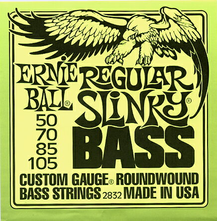 メール便 可 ERNIE BALL ベース弦 2832 REGULAR SLINKY 50 〜 105 ロング ニッケル ワウンド 4弦 アーニーボール エレキベース 弦 レギュラースリンキー カスタム ゲージ #2832 イエロー 黄色 1セット アーニー ロングスケール エレキベース弦 交換弦 弦交換エレキベース弦 アーニー イエロー 黄色 ロングスケール 2832 1弦〜 4弦 1セット ERNIE BALL REGULAR SLINKY レギュラースリンキー 050〜105 メール便 ベース弦 交換弦