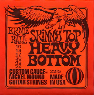 メール便 可 ERNIE BALL #2215 レッド HEAVY BOTTOM エレキギター弦 ヘヴィーボトム ゲージ 1弦 010 〜 6弦 052 アーニーボール スリンキー ヘビーボトム 激安 ギター弦 エレキギター 弦 エレキ ギター 初心者 1セット エレキ弦 アーニー 弦交換 ヘヴィー