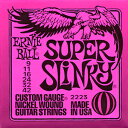 メール便 可 ERNIE BALL 2223 ピンク SUPER SLINKY エレキギター弦 スーパーライト ゲージ スーパースリンキー 1弦 009 〜 6弦 042 アーニーボール スリンキー 激安 ギター弦 エレキギター 弦 エレキ ギター 初心者 1set エレキ弦 アーニー 弦交換 張り方 確認を