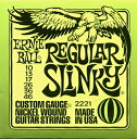 メール便 可 ERNIE BALL 2221 イエロー レギュラースリンキー エレキギター弦 ゲージ Regular Slinky 1弦 010 〜 6弦 046 アーニーボール スリンキー 激安 ギター弦 エレキギター 弦 エレキ ギター 初心者 1set エレキ弦 アーニー 弦交換 張り方 確認を 10-46 黄色